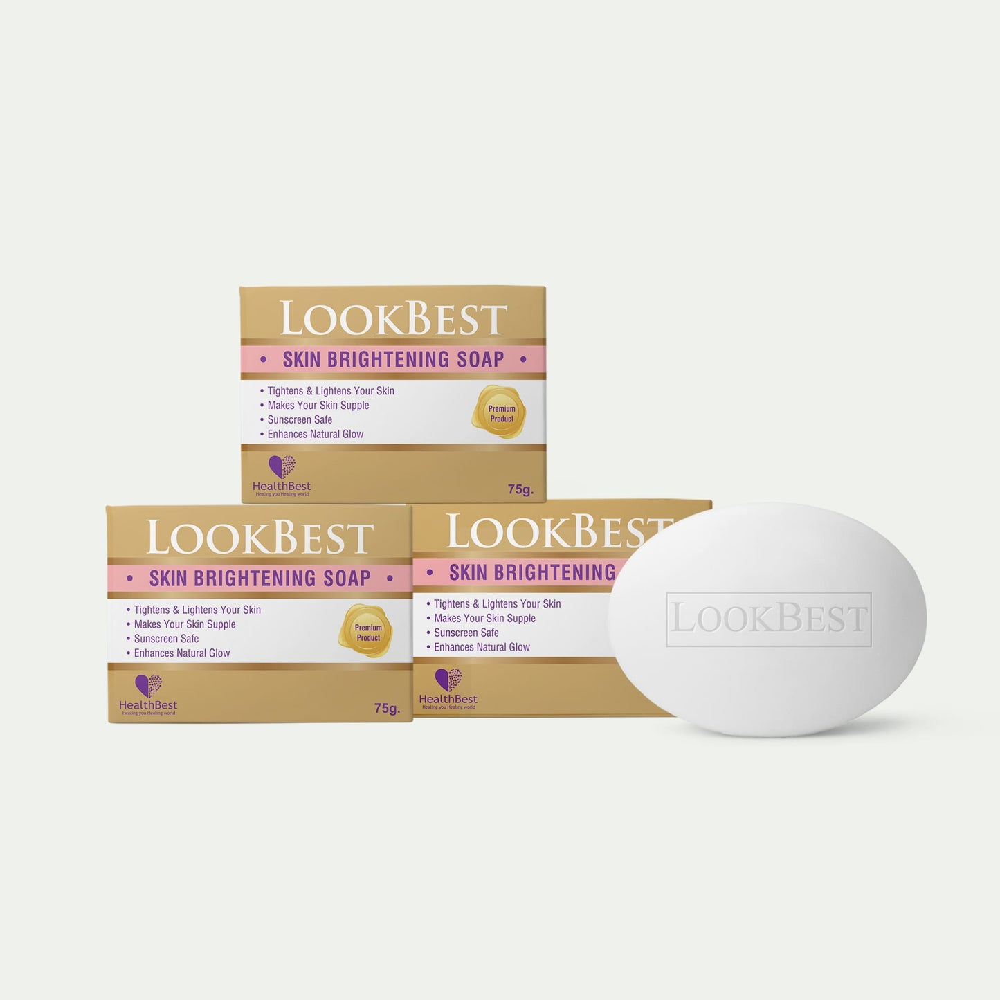 HealthBest LookBest Skin Brightening Soap Combo