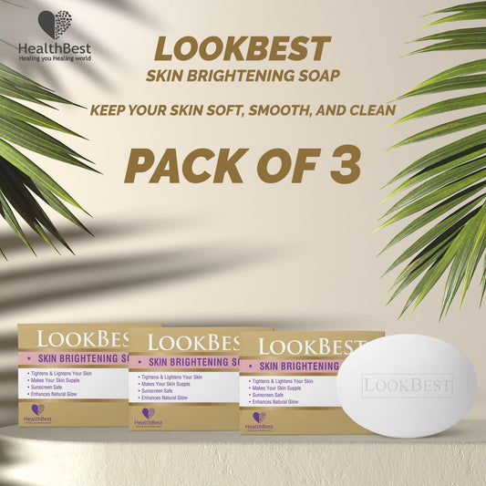 HealthBest LookBest Skin Brightening Soap Pack of 3