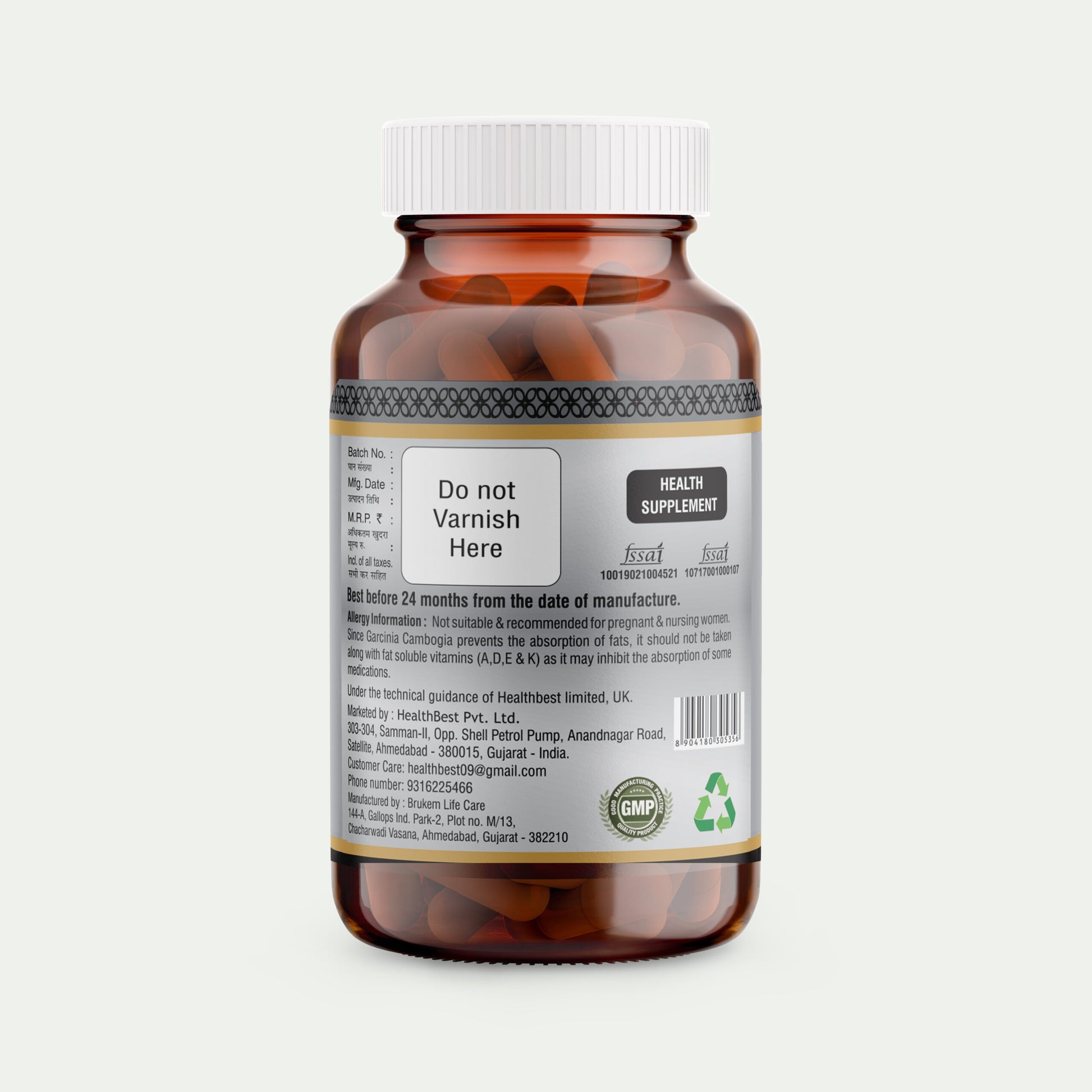 Veg Capsules Herbal Slimming Supplement