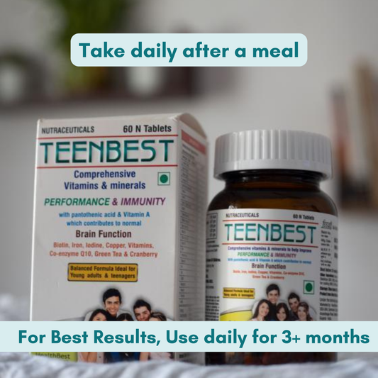 HealthBest Teenbest Multivitamin & Minerals Supplement for Teenagers