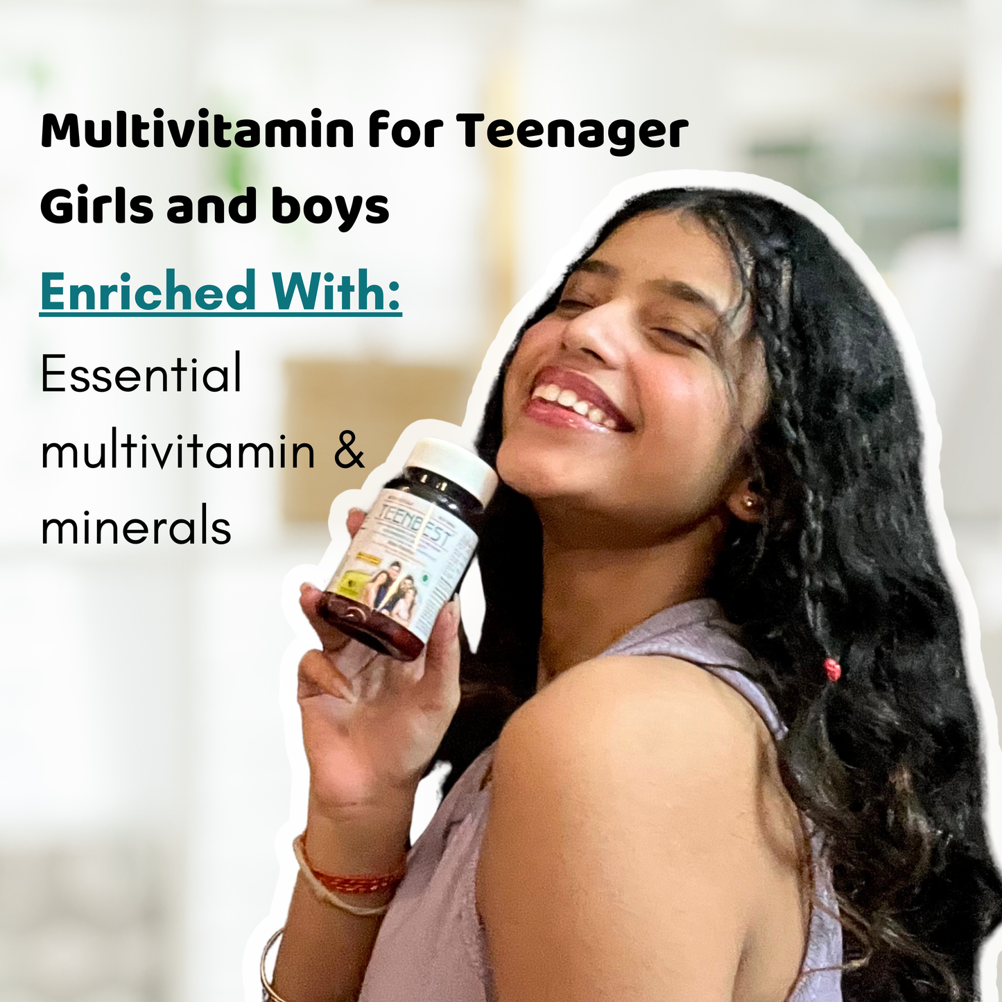 HealthBest Teenbest Multivitamin & Minerals Supplement for Teenagers
