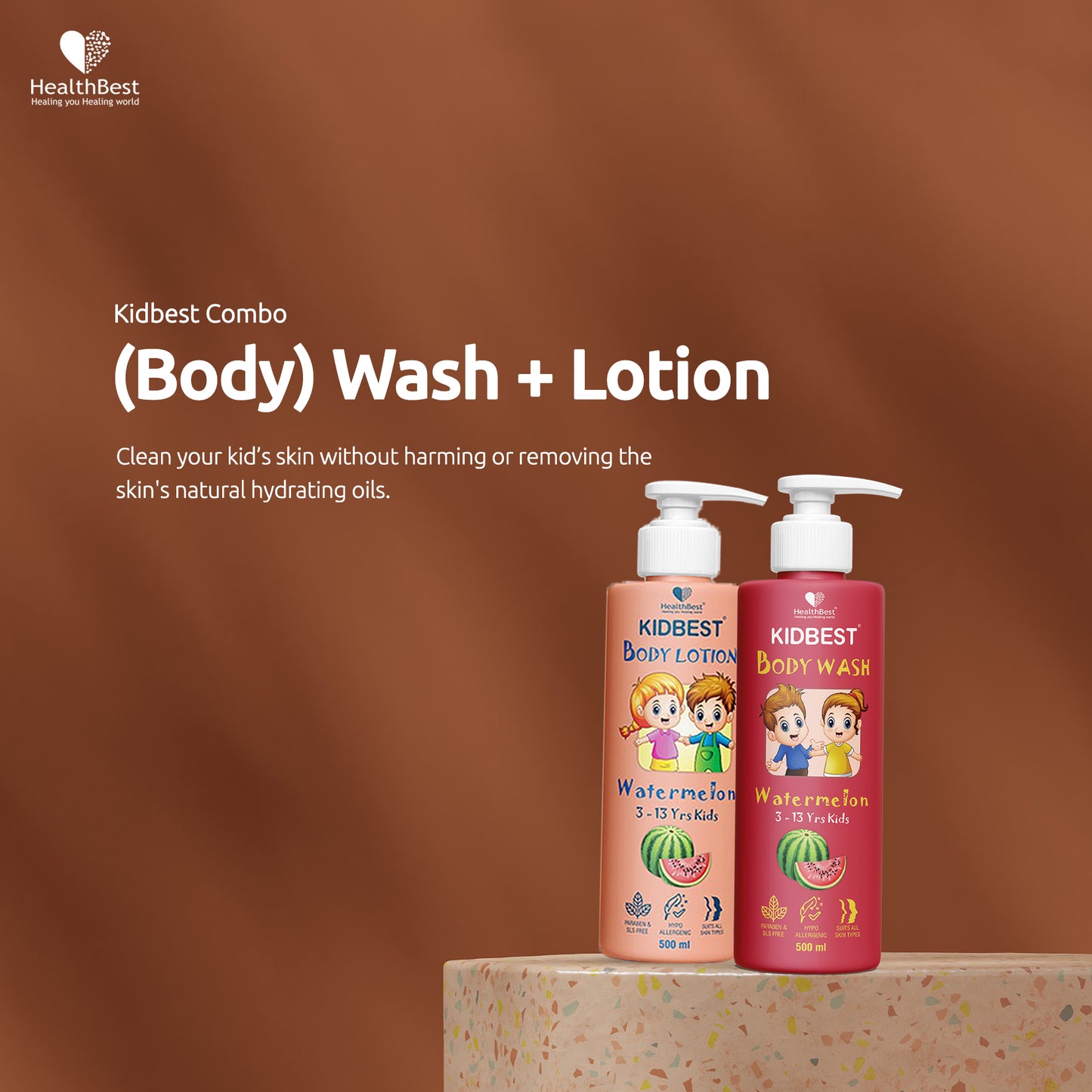 Kidbest Body Wash and Lotion for Kids
