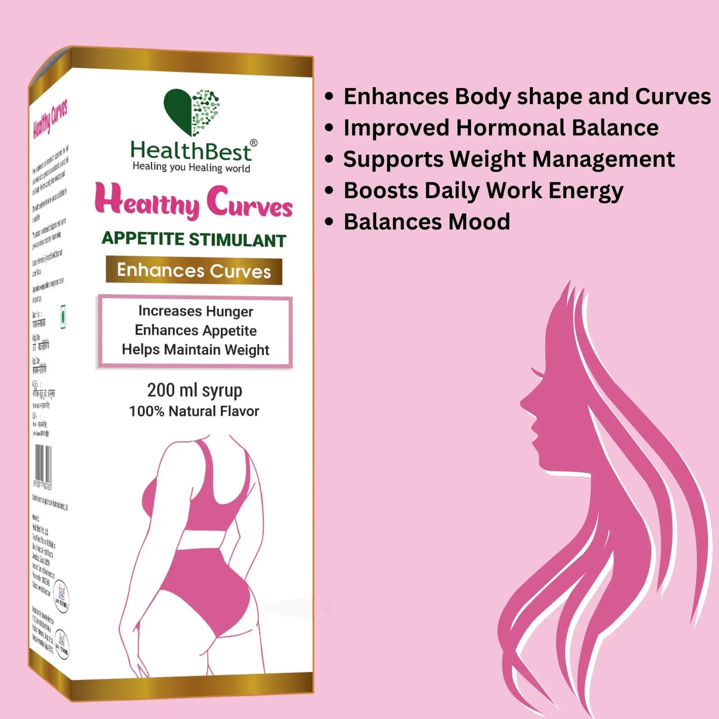 Healthy Curves Weight Syrup For Women 200ml - Healthbest