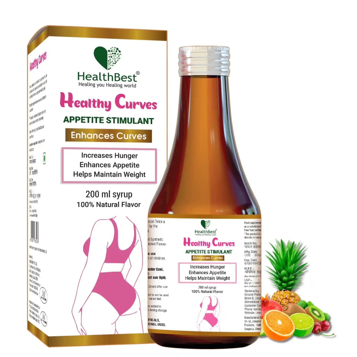 Healthy Curves Weight Syrup For Women 200ml - Healthbest