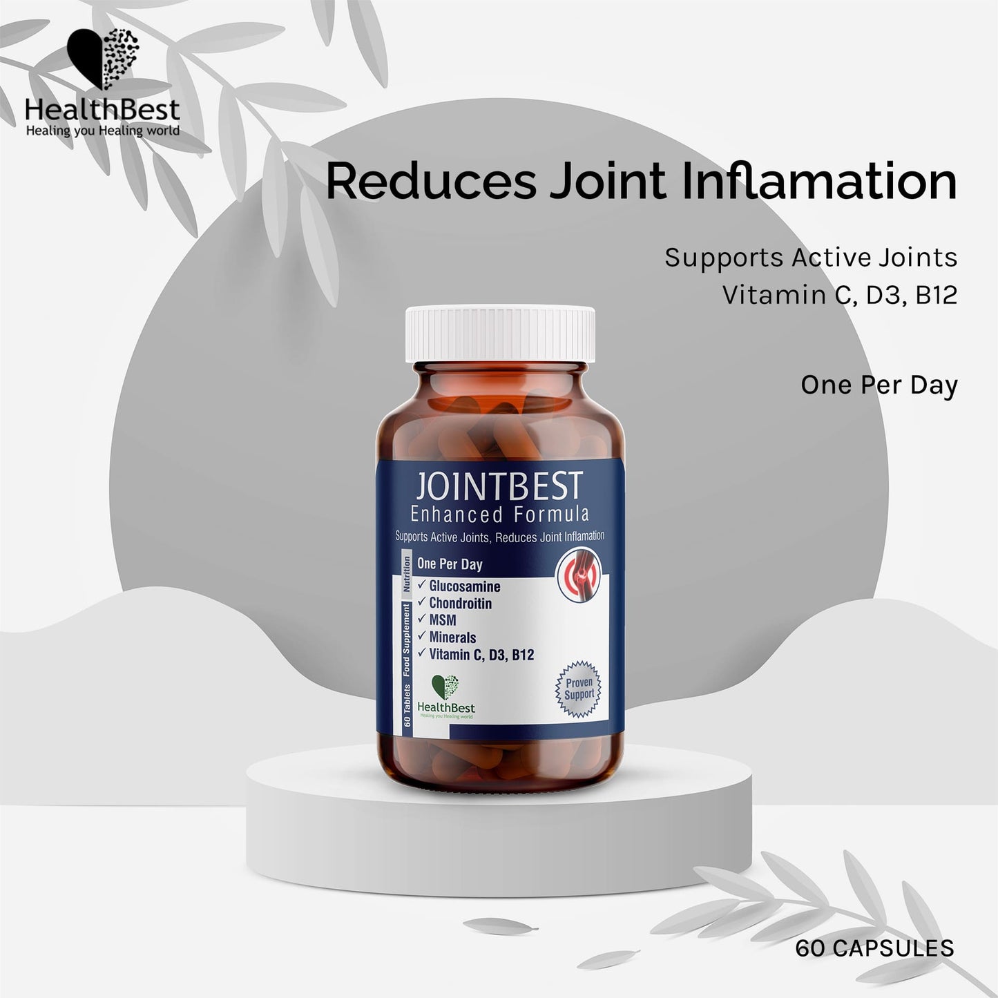 HealthBest Jointbest Joint Health Support Supplement 60 Tablets