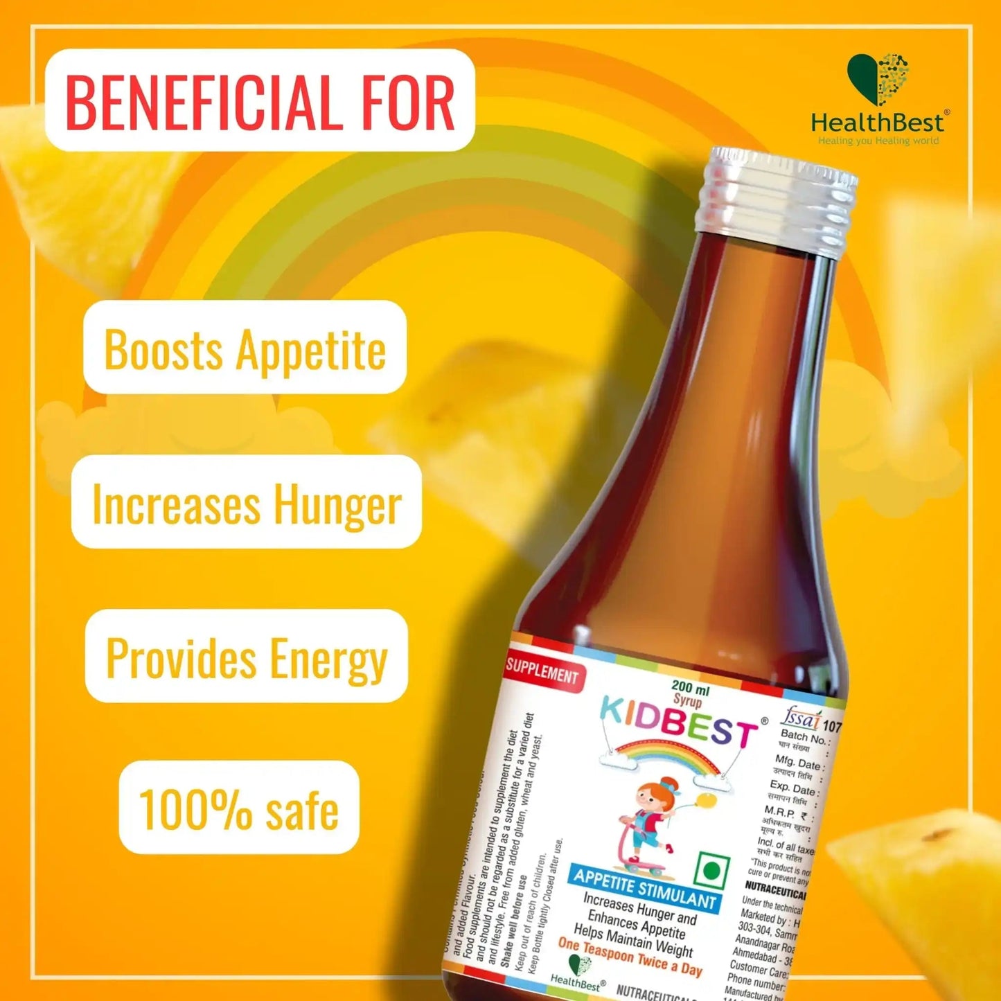 Kids Appetite Syrup - HealthbestVitamin Supplement