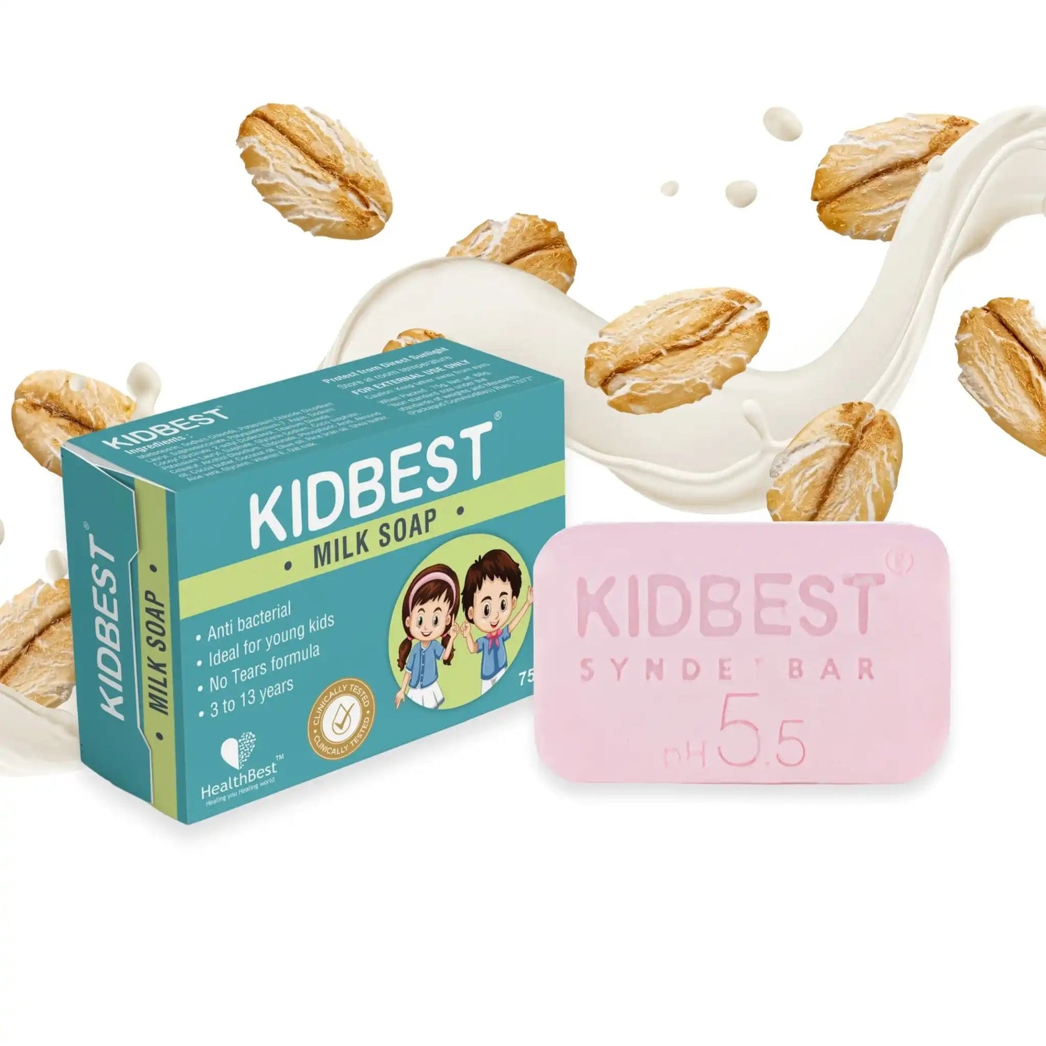 Kids Milk Soap Pack of 2 - HealthbestKid's Cosmetic