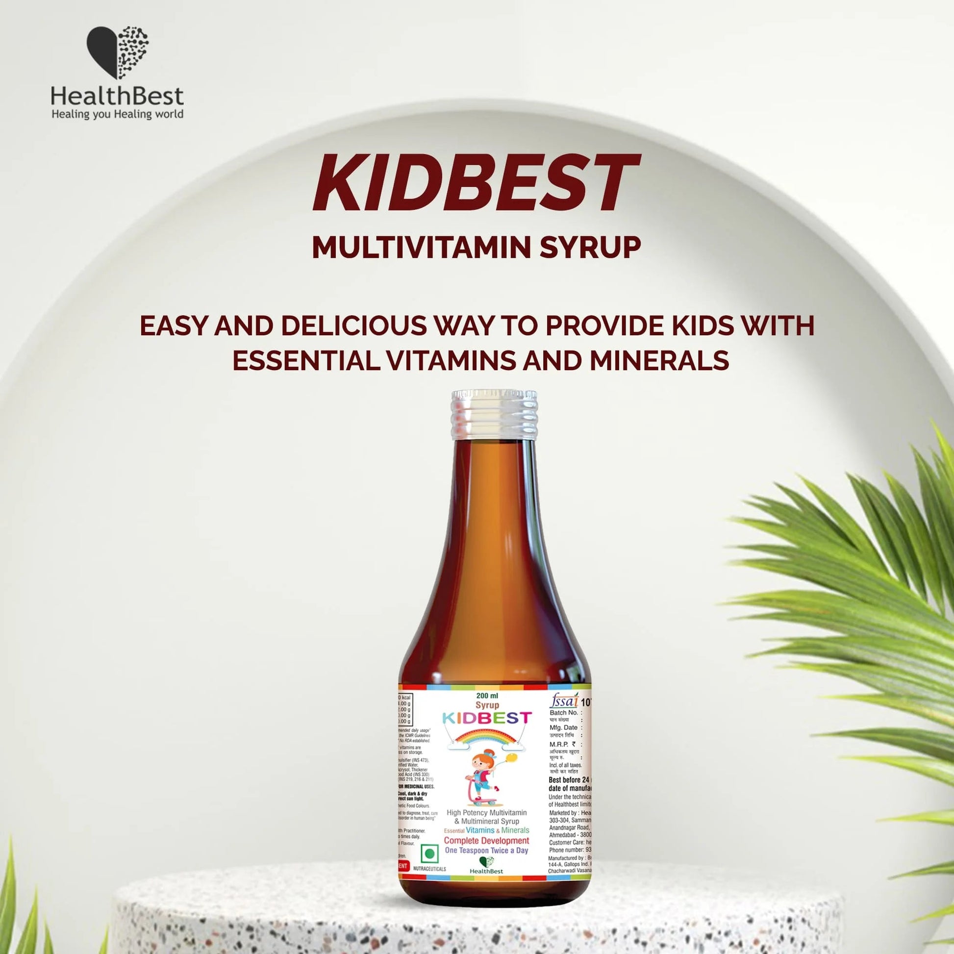 Kids Multivitamin Syrup - HealthbestVitamin Supplement