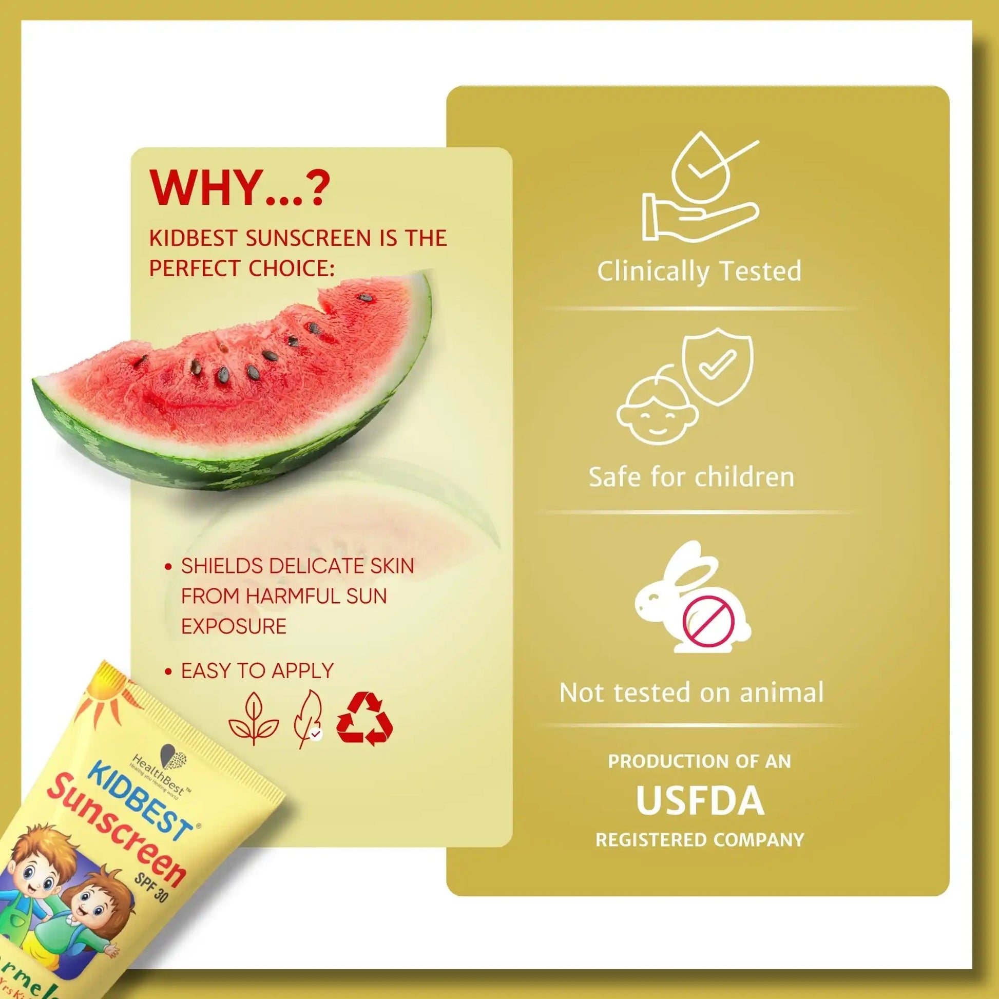 Kids Sunscreen - HealthbestKid's Cosmetic