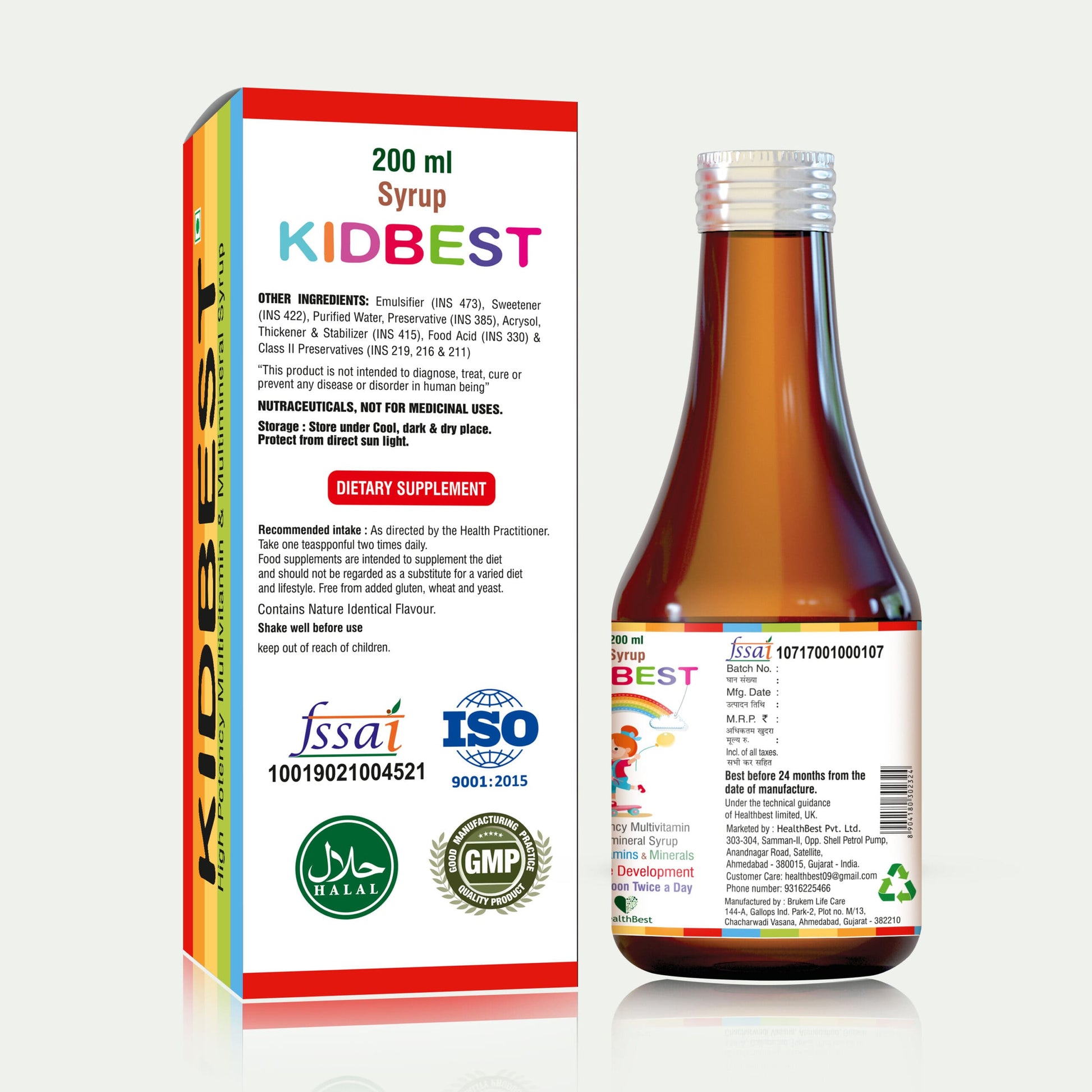 200ml Kidbest Syrup for Kids