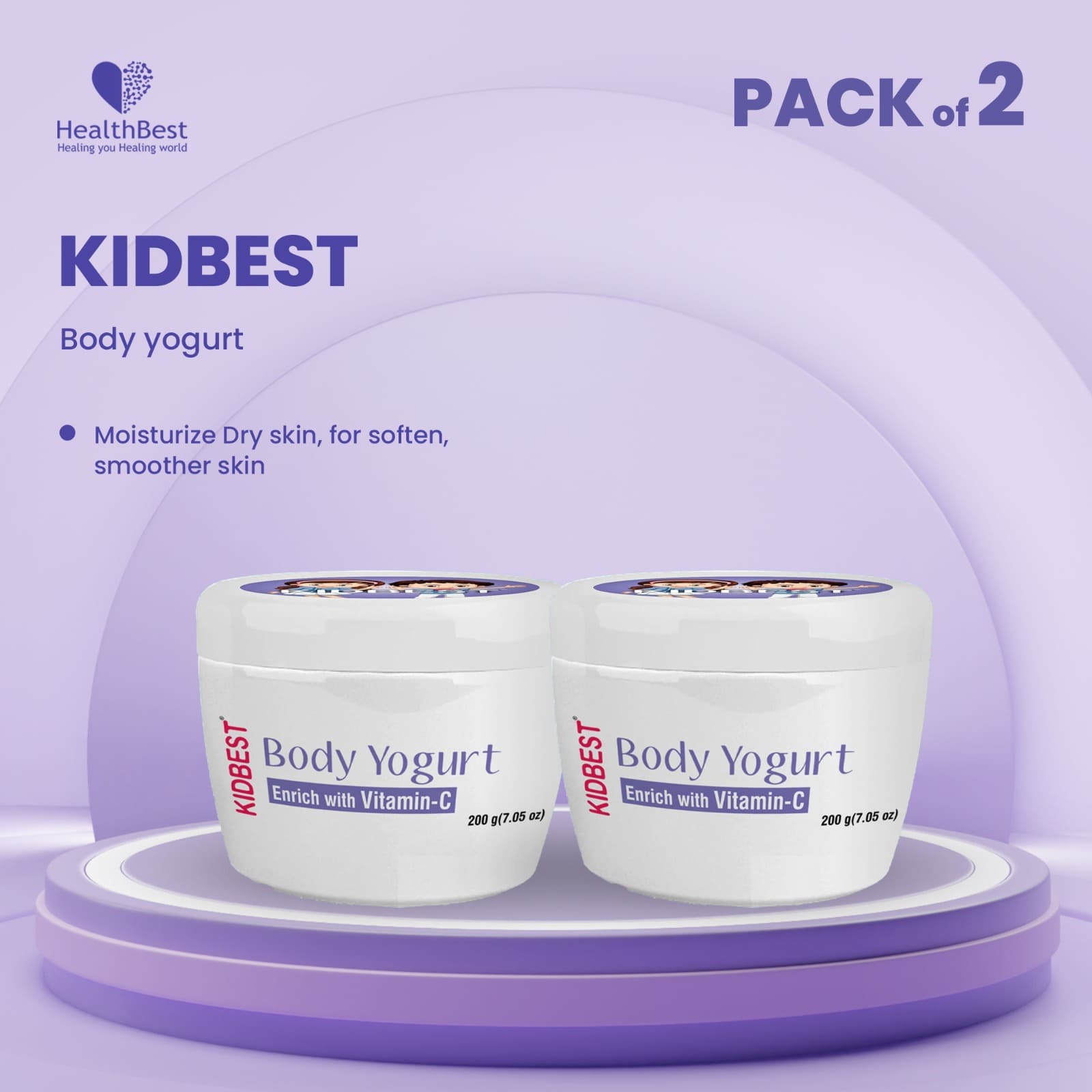 Kidbest Body Yogurt Pack of 2
